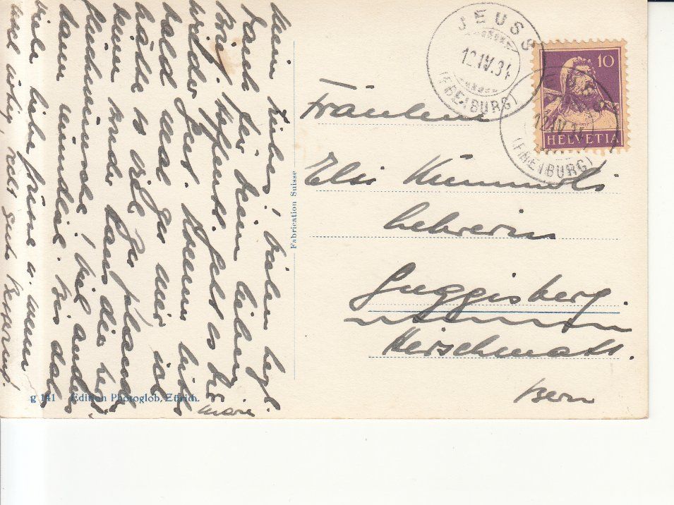 Cartoline postali: Murten 1934 – Usato da Bürglen TG venduto da StampGraf 1