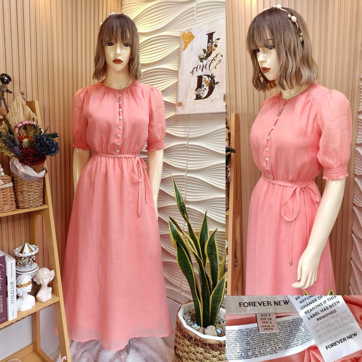 Vestiti: Ever New Cotton Elegant Midi Dress – Nuovo (secondo la descrizione) da St.Josefen venduto da lop_lh8d 4