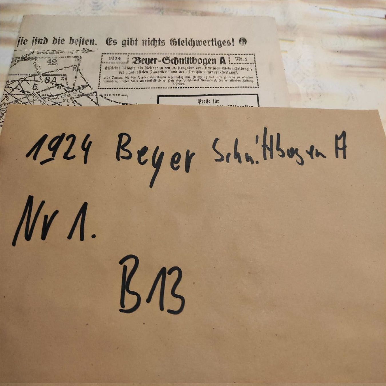 Schnittmuster: Schnittbogen Schneider Handarbeit Beyers Modewelt A 1924 1 – Gebraucht aus Luzern von leseratte24 9