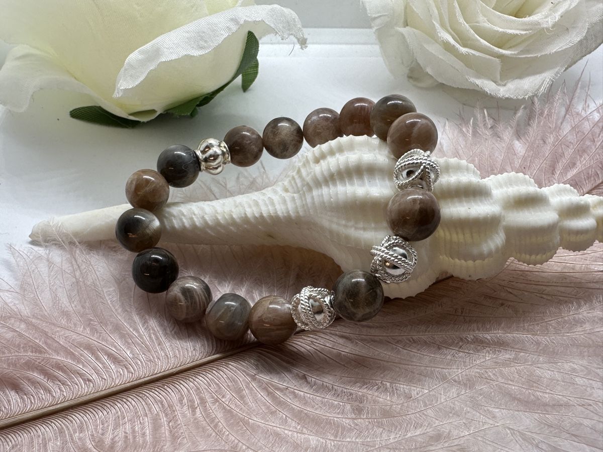 Bracciali & Braccialetti: Sonnenstein Armband mit Silber – Nuovo e nell'imballaggio originale da Niederglatt ZH venduto da Silberschmuck-design 2