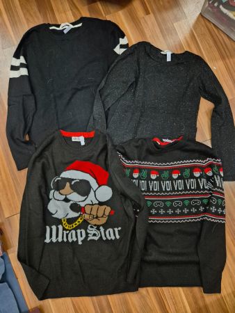 4 Weihnachtssweatshirt Grösse 146 B7