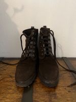 Massimo Dutti stivaletti stringati in pelle scamosciata