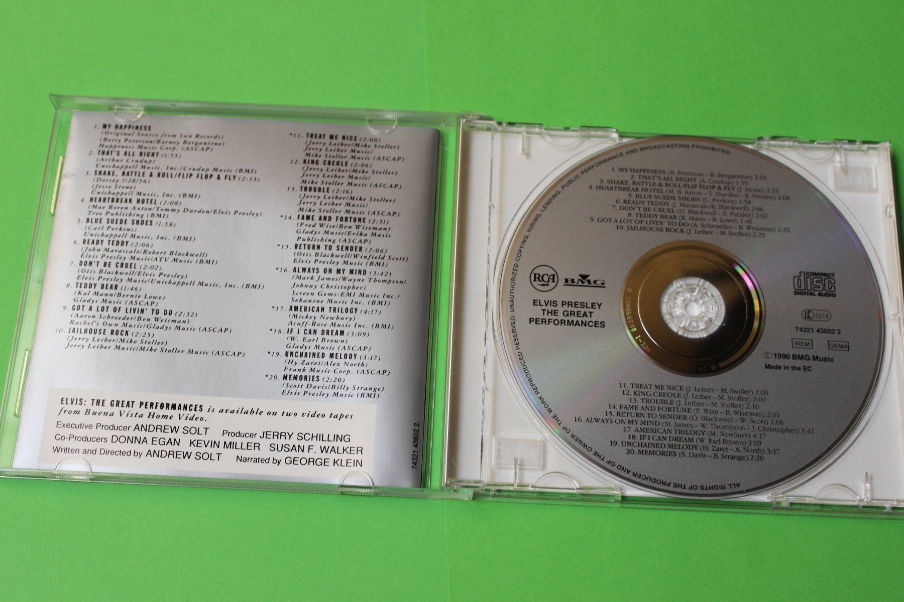CDs: Elvis Presley - The Great Performances CD 1990 – Gebraucht aus Tübach von JamesStone 3