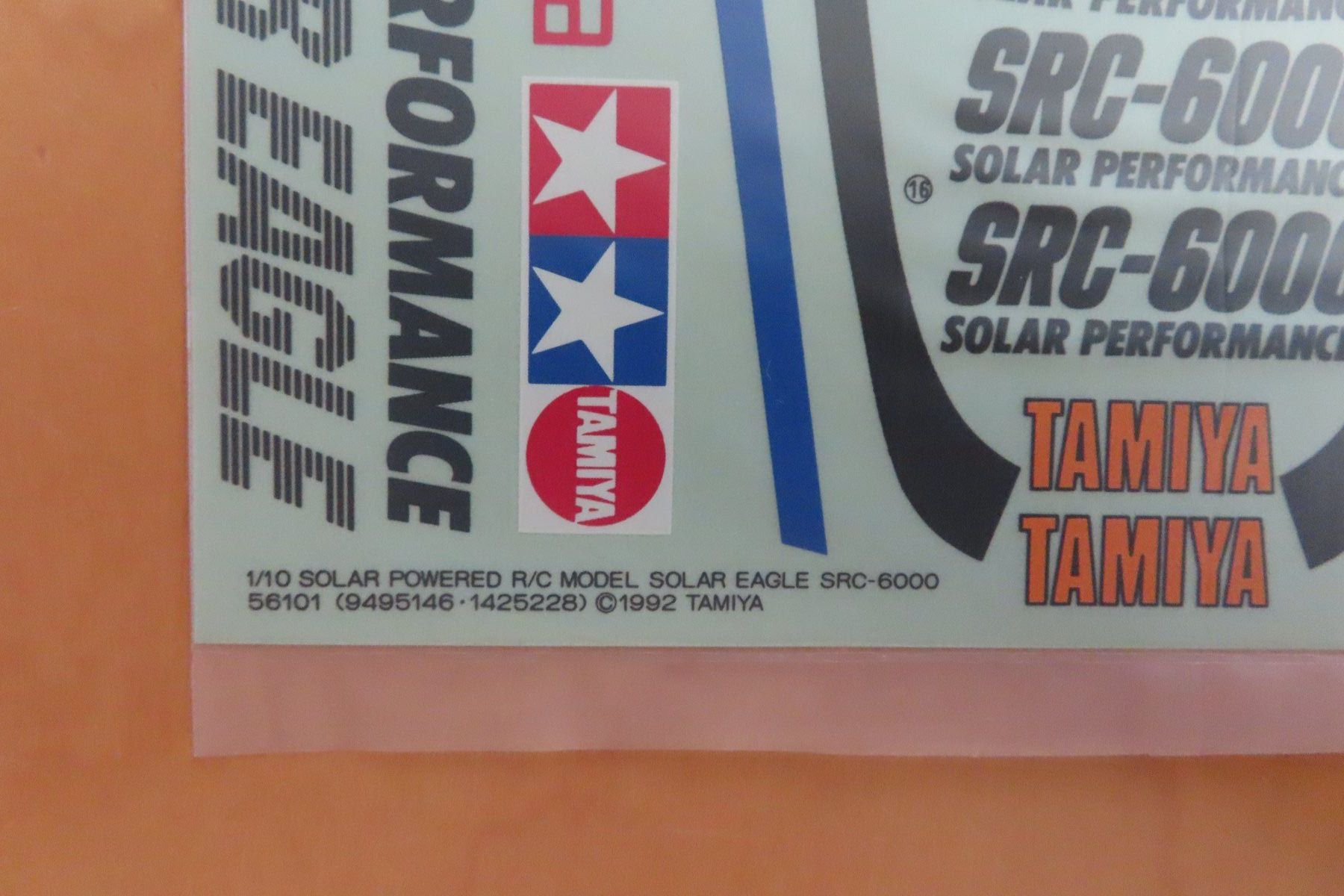 Tamiya RC Modellbau: Tamiya RC Decal 56101 Solar Eagle SRC-6000 NEU 1992 – Neu und originalverpackt aus Horgen von Tenere24 1