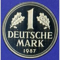1 DM Münze - 1987
