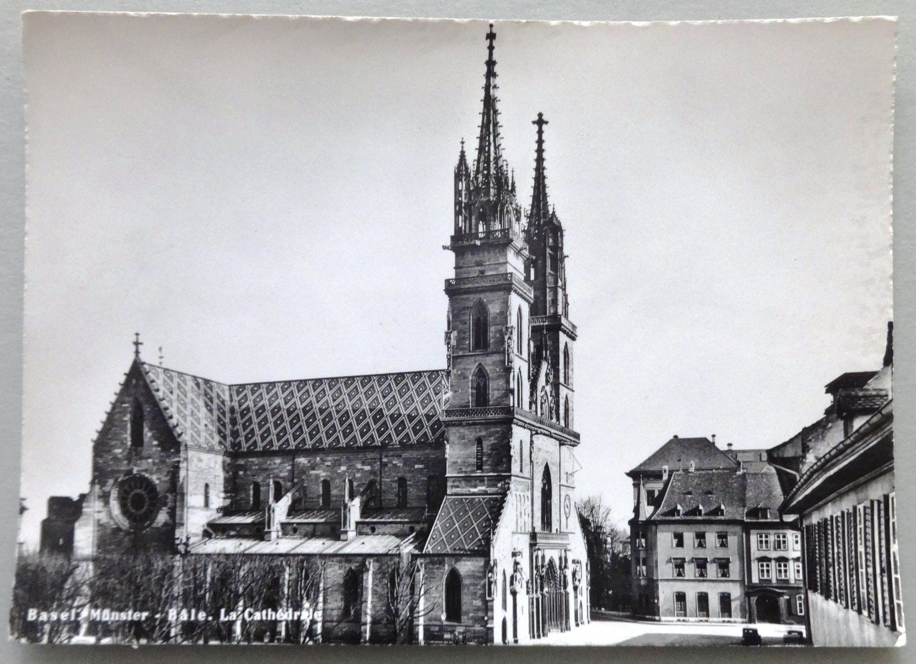 Cartoline postali: Basel, Münster - Bâle, La Cathédrale – Usato da Fétigny venduto da Billy2miny