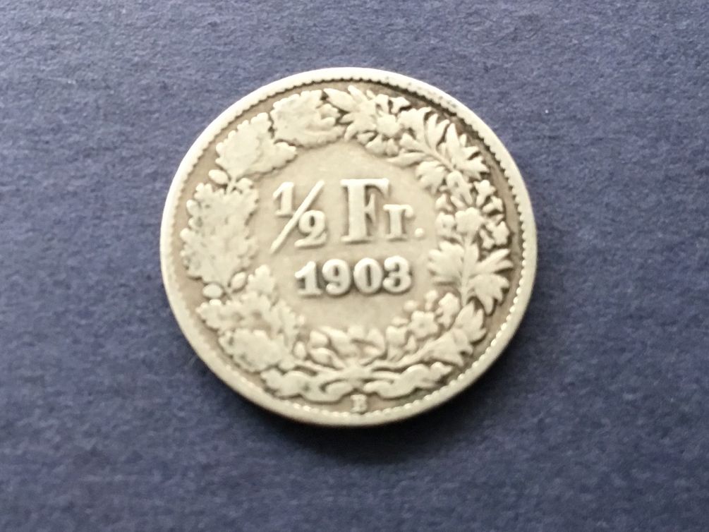 Tutti le monete: 50 Rappen 1903 – Usato da St. Margrethen SG venduto da alfapeugeot10
