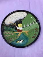 Burkhart Keramik Wandteller, Handmade Switzerland