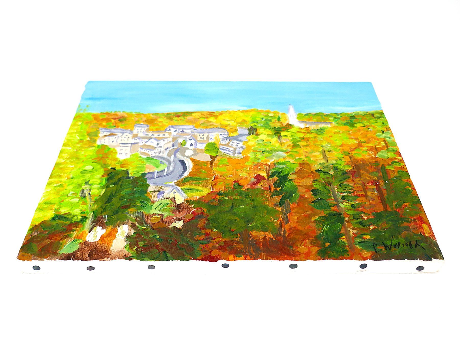 Tableaux: Leinwandgemälde Dorf – D'occasion à Urtenen-Schönbühl par Restwert_Schoenbuehl 1
