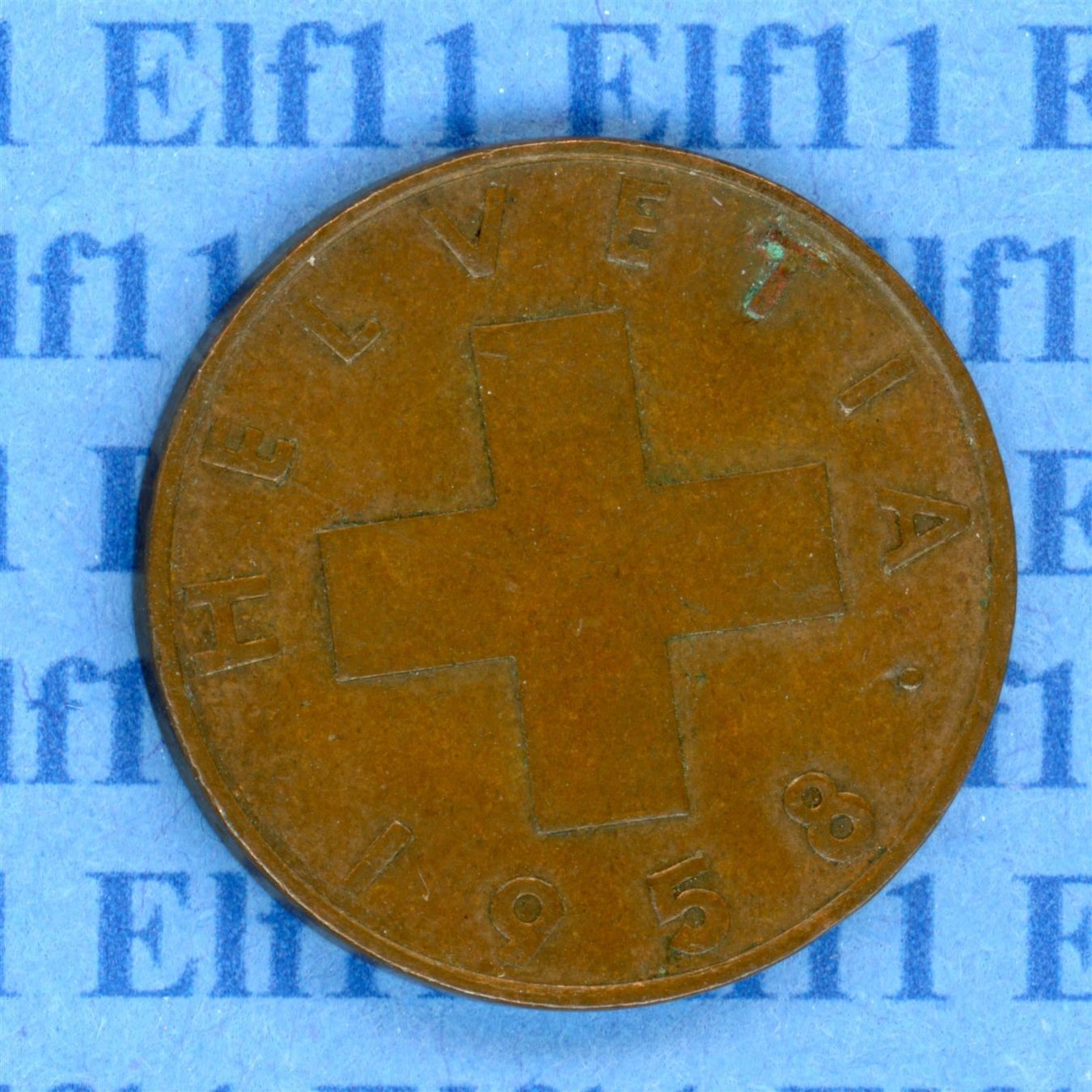 Tutti le monete: CHF___0.02 1958 -vz 2 Rappen – Usato da Widnau venduto da Elf11