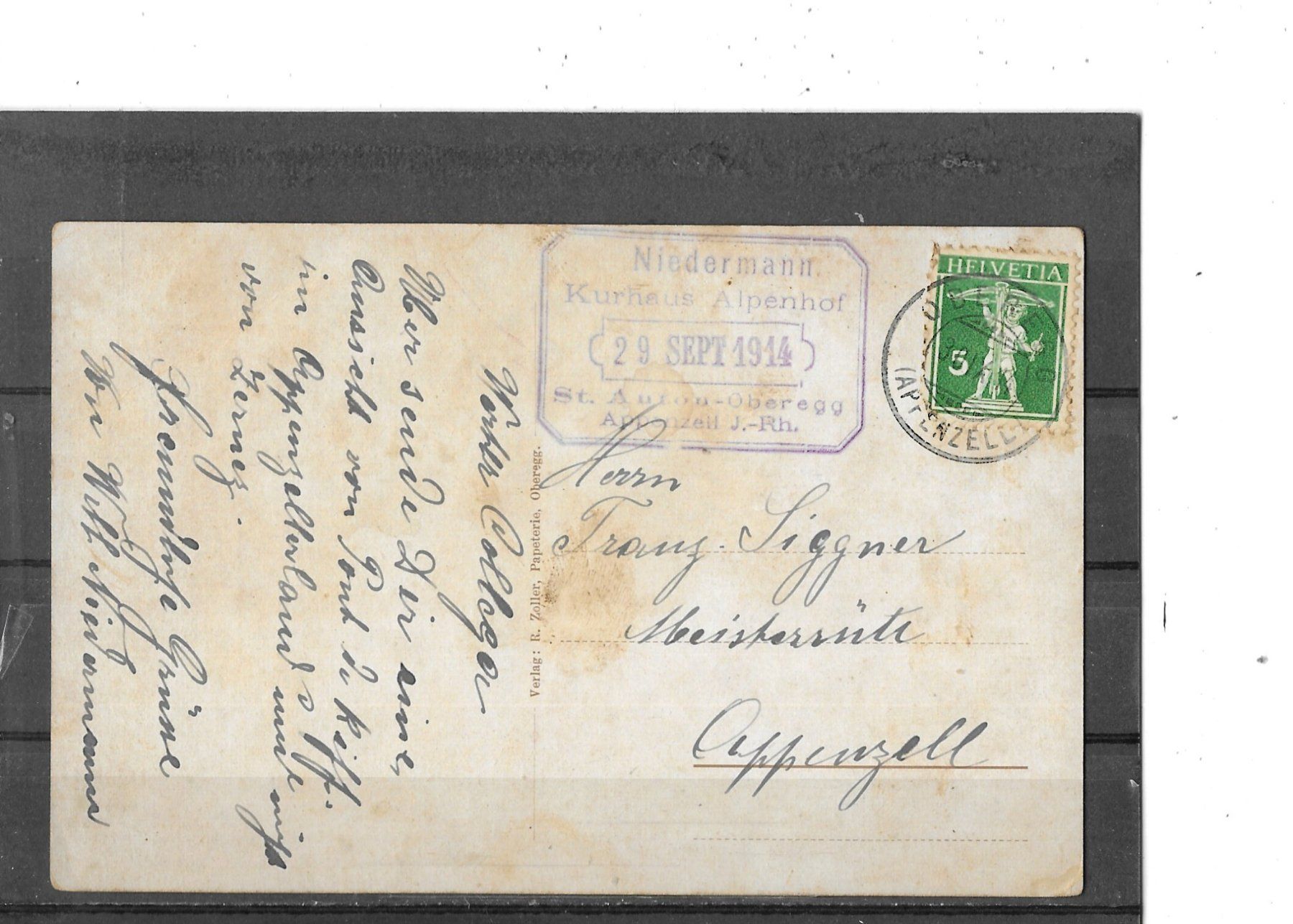 Cartoline postali: AI St.Anton 1914 mit Zeppelin – Usato da Schocherswil venduto da Wilare 1