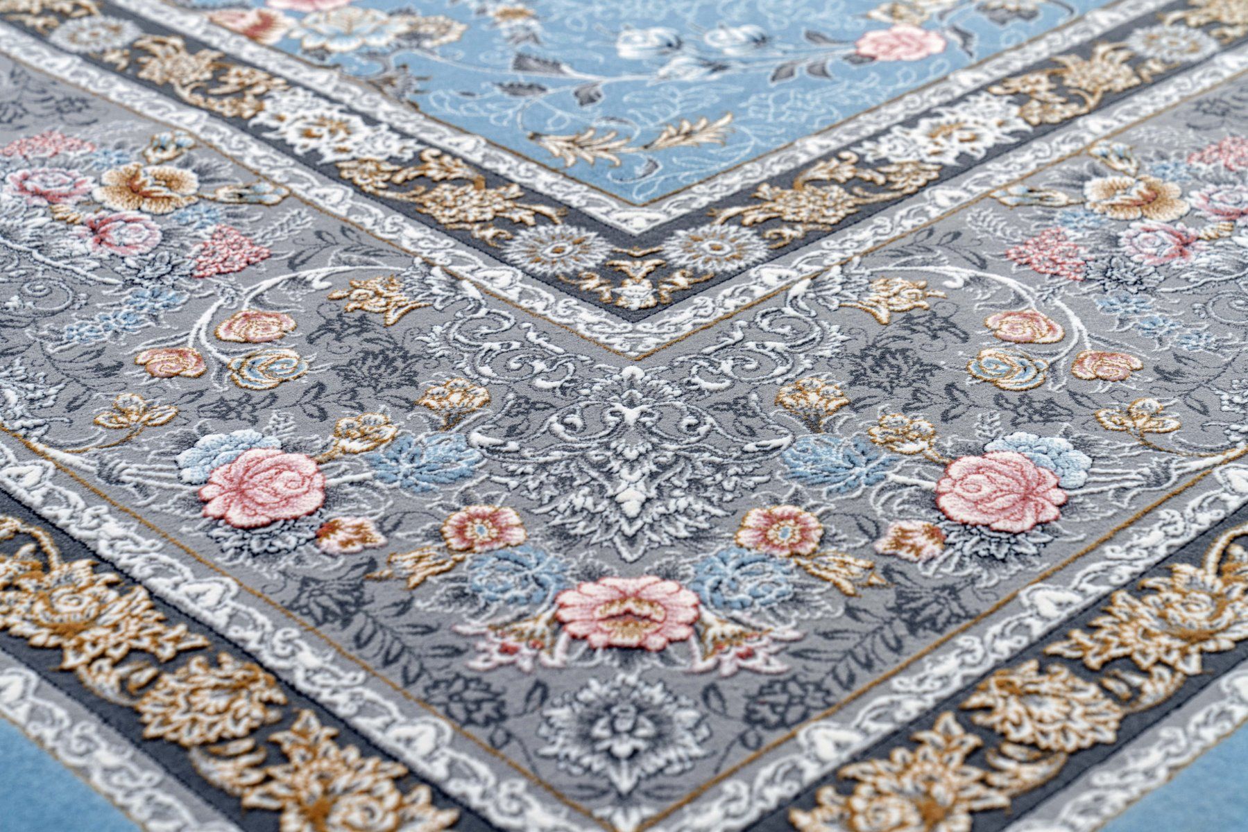 Tappeti: Schöner Perserteppich, blau gemustert, 150x225 cm – Nuovo (secondo la descrizione) da Birmensdorf ZH venduto da azad110 3