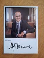 Bundesrat Alain Berset Autogrammkarte original