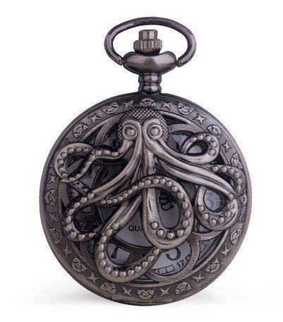 Orologi: Aktion Umhänge-Uhr Octopus Steampunk – Nuovo (secondo la descrizione) da Schwanden GL venduto da UHRKNALL