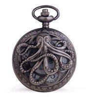 Aktion Umhänge-Uhr Octopus Steampunk