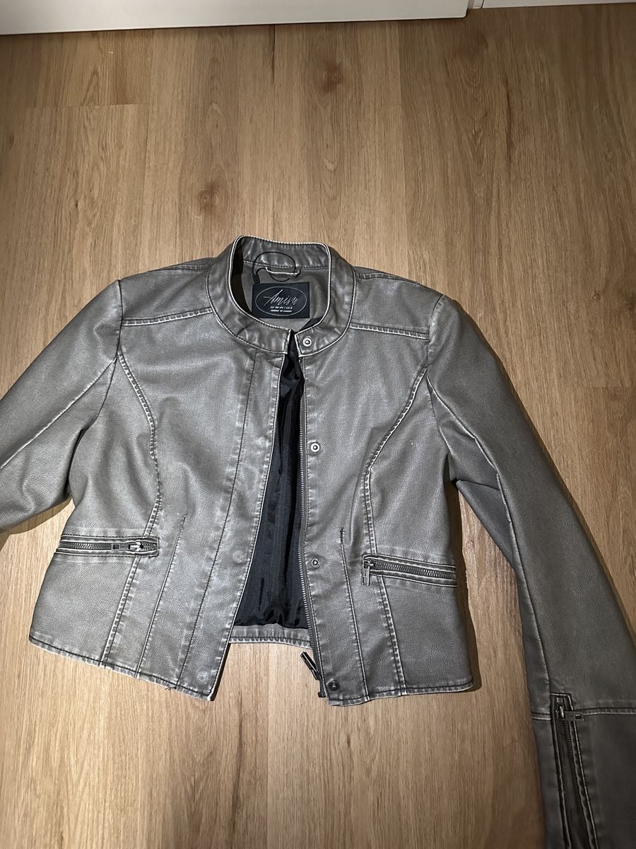 Giacche: Amisu Kunstlederjacke, grau – Usato da Oberurnen venduto da nes_8xqt 1