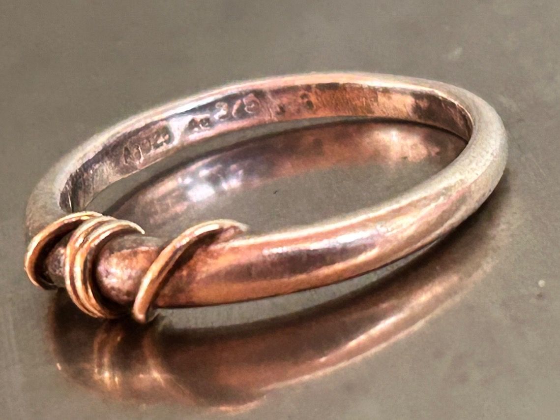 Ringe: Silberring Silber/Gold Ringel – Gebraucht aus Laufen von Bellavitaboom