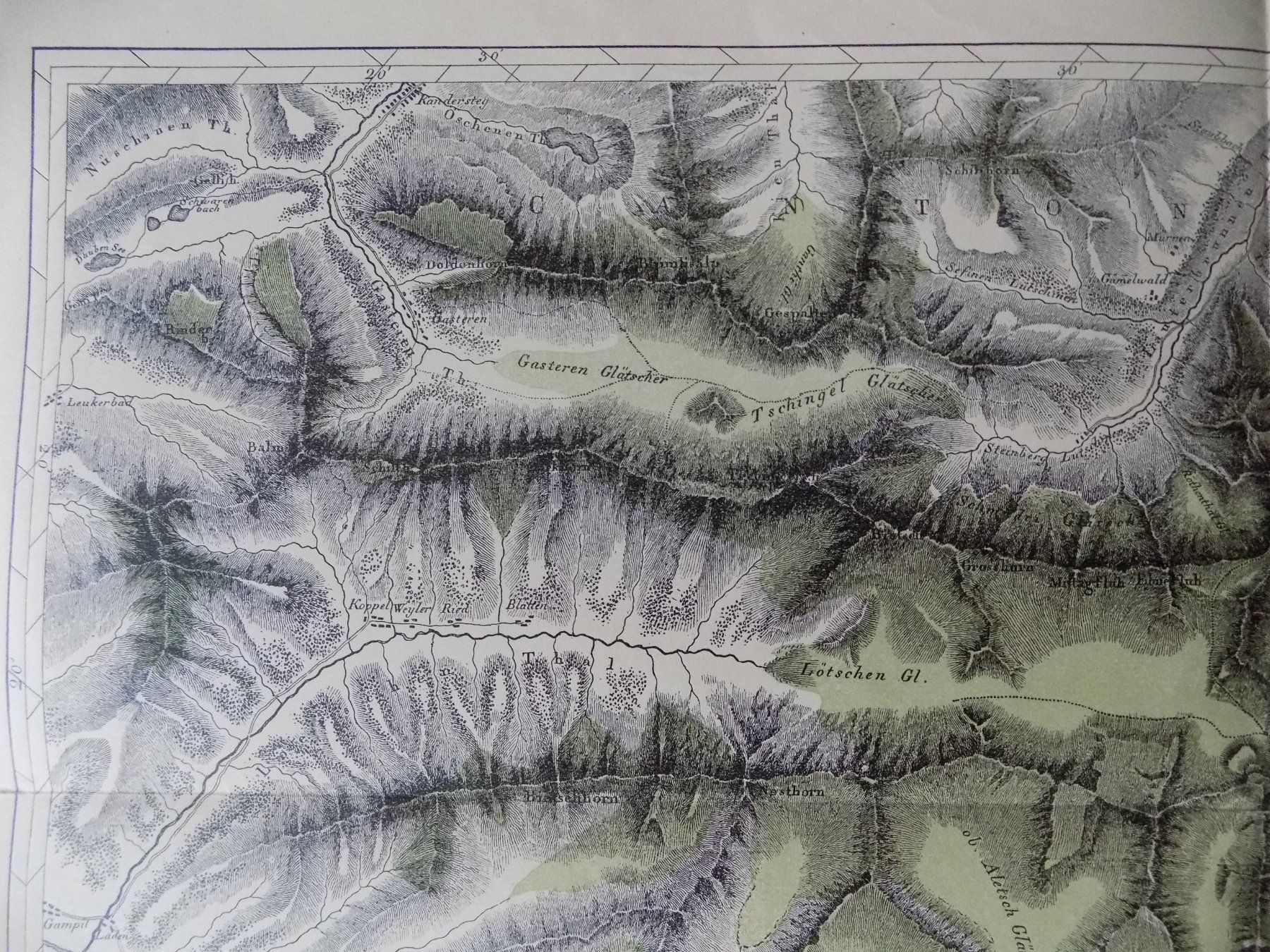 Incisioni: Panorama der Eisgebirge des Kanton Bern – Usato da Risch venduto da Antikfee 2