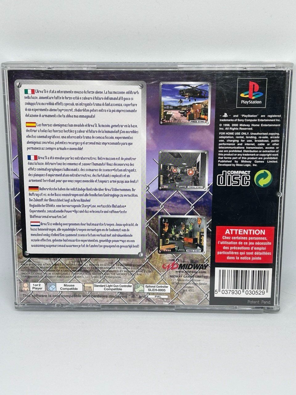 Sony Spiele: Area 51 per PlayStation 1 – Gebraucht aus Giubiasco von LorisVale 1