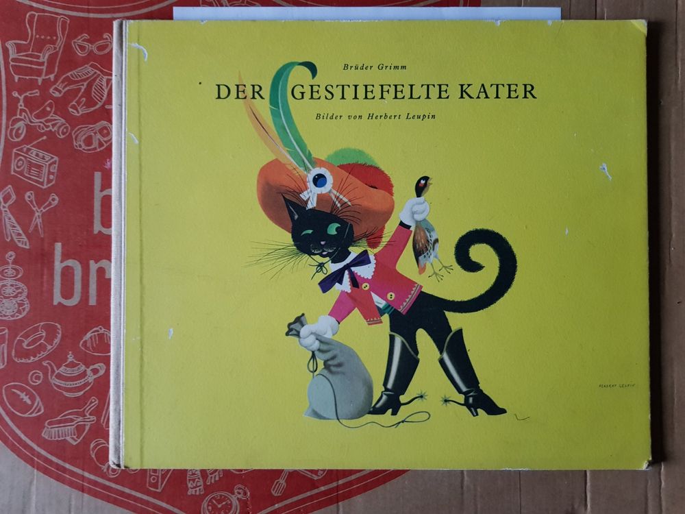 antikes Kinderbuch der gestiefelte Kater aus 1952 (Gebraucht) in Biglen ...