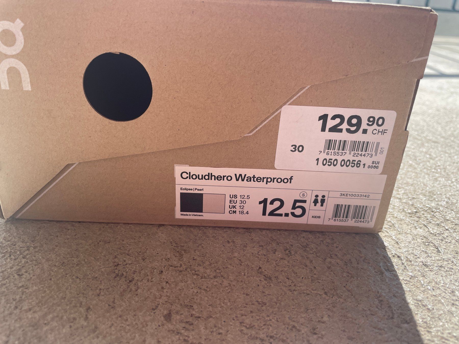On Scarpe da uomo: On Cloudhero Waterproof (Grösse 30) – Usato da Zürich venduto da papillon8000 3