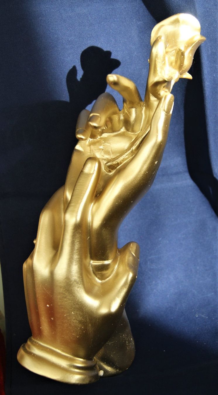 Sculptures & Statues: SKULPTUR  ROSE UND HÄNDE – Neuf avec emballage d'origine à Stadel par Wald100 1