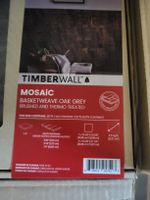 Timberwall Mosaic Basketweave Oak Grey used - 20 Pack = 10m2