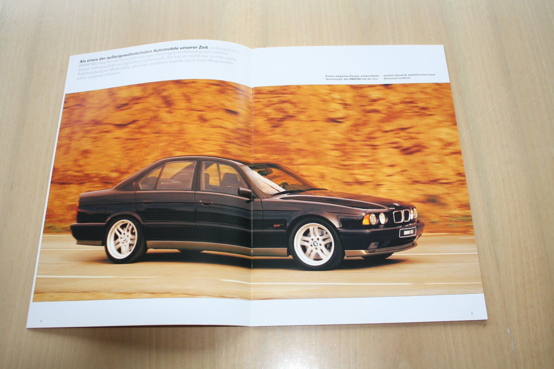 BMW Documenti: BMW M5 Modell E 34 Prospekt  1995 – Usato da Wikon venduto da erwin400 1