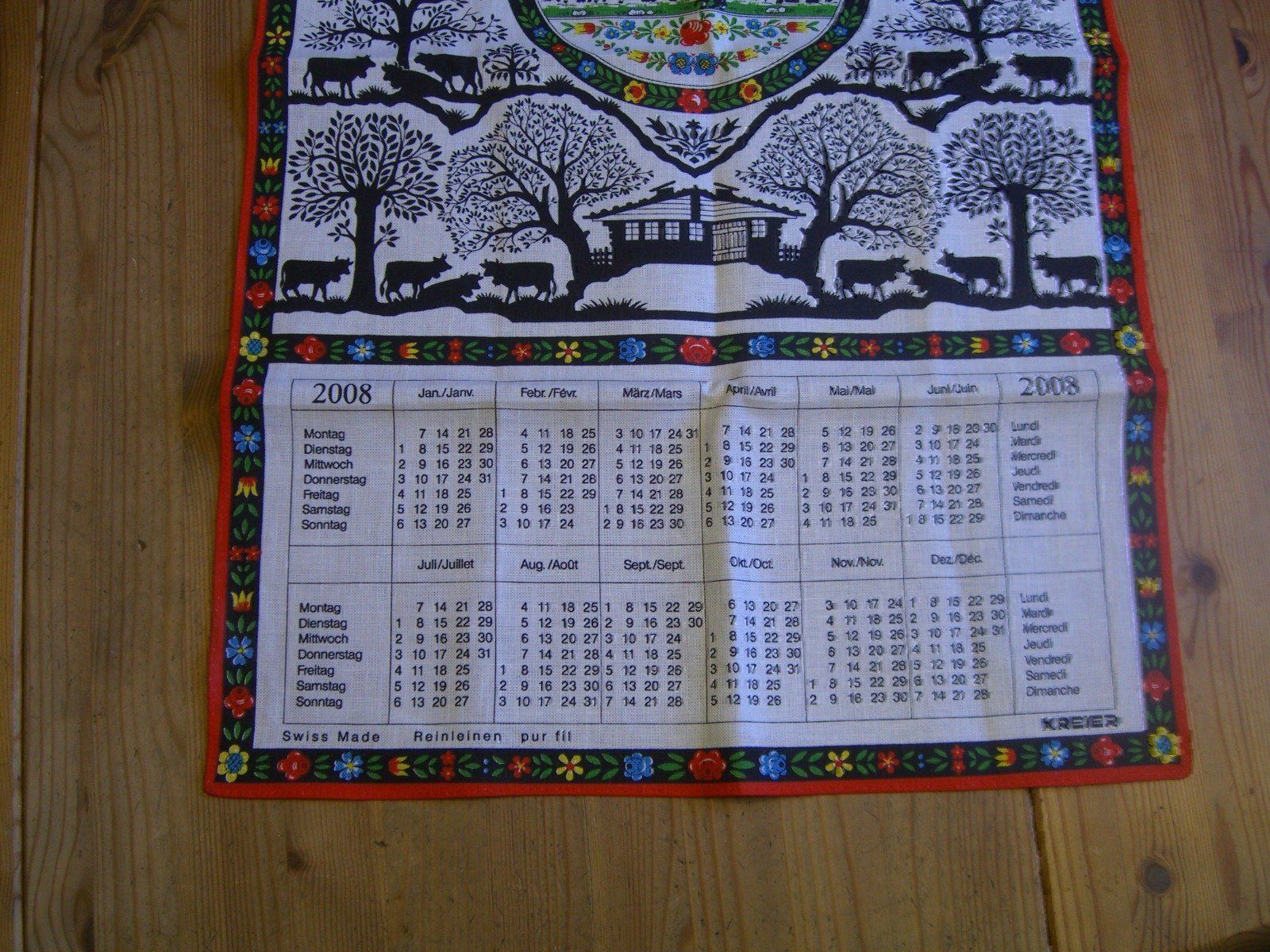 Kalender: Kalender Geschirrtuch, Handtuch von 2008 – Neu (gemäss Beschreibung) aus Winterthur von Gaia 1