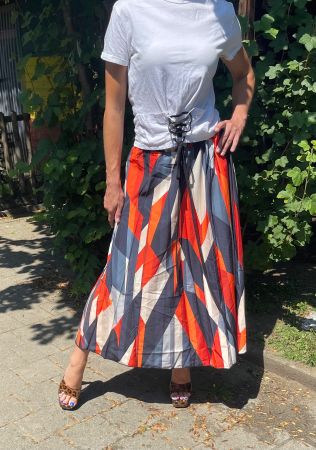 Maxi gonna multicolore-tgS/M-nuovo stile per l’estate