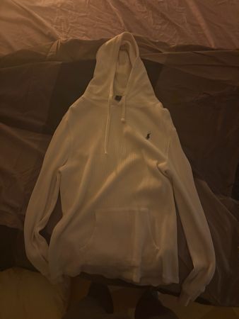 Polo Sweatshirt weiss