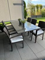 Dedon Panama Esstisch mit 6 Stühle inkl. Kissen