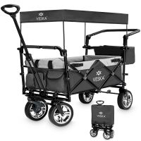 VESKA Bollerwagen faltbar anthrazit/grau