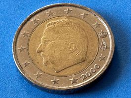 Belgium - 2 Euros - Albert II (1st map) 2000 [Circ]