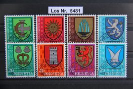 PJ 1980+81 Serien mit Halbmondstempel               Los 5481