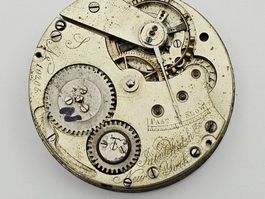IWC Jones Kaliber Werk Taschenuhrwerk mit Zifferblatt