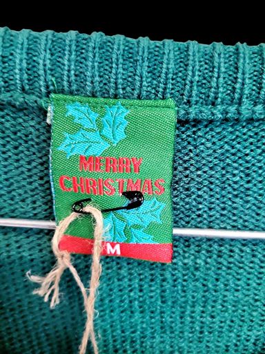 Pullover & Sweatshirts: Grüner Weihnachtsrentierpullover - Größe M - Festlicher – Gebraucht aus Zug von vinokilo 4