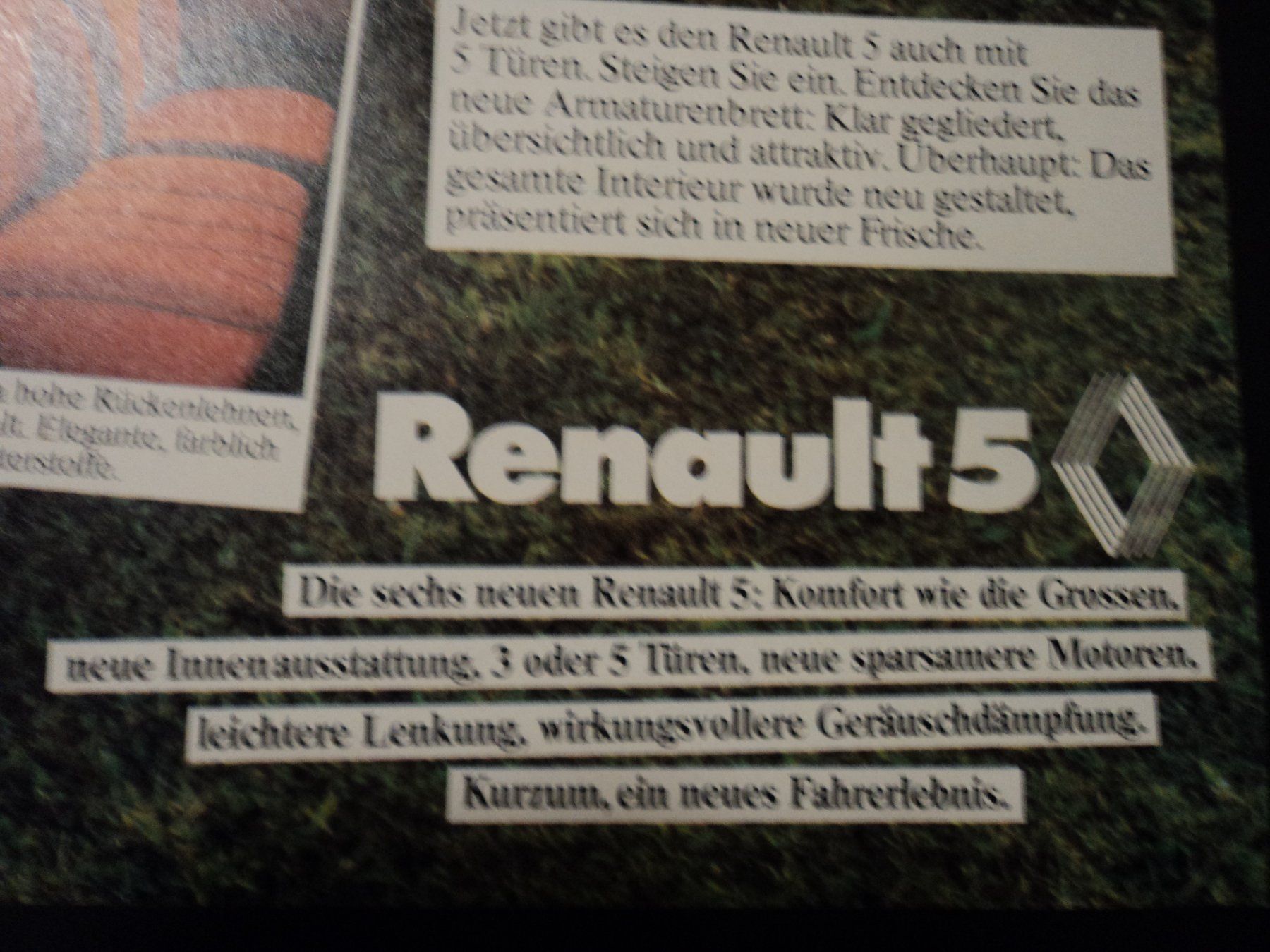 Renault Documenti: Prospekt Werbung Renault 5 1977 – Usato da Schwarzenburg venduto da modelCARama