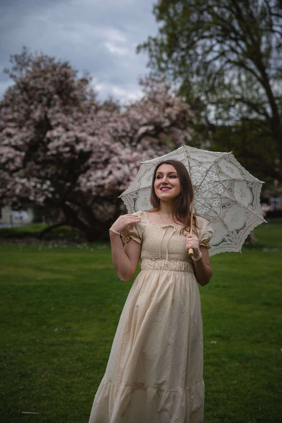 Vestiti: Romantic Spring Dress, Cottagecore Beige S – Usato da Mägenwil venduto da VintageGirly 3