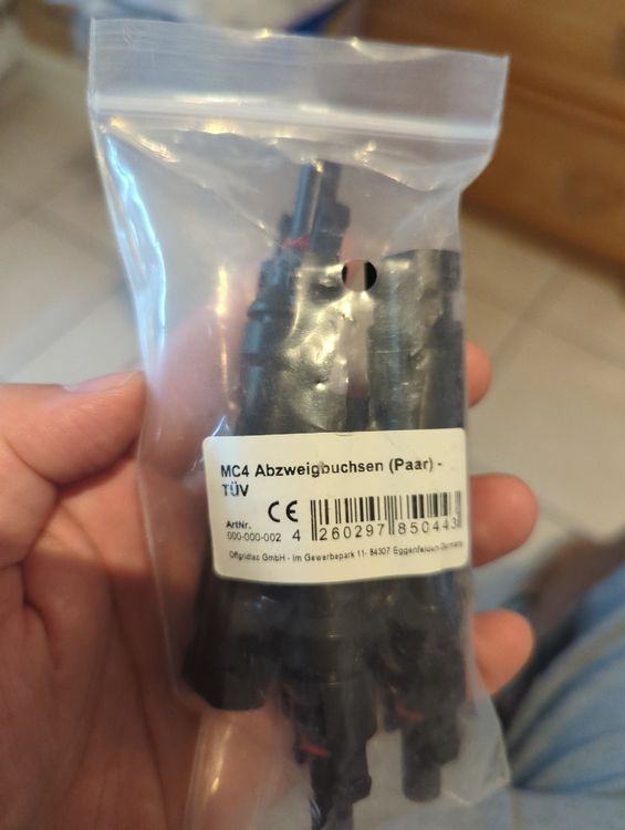 Solar Panel Connectors, MC4 Compatible (Neu und originalverpackt) in ...