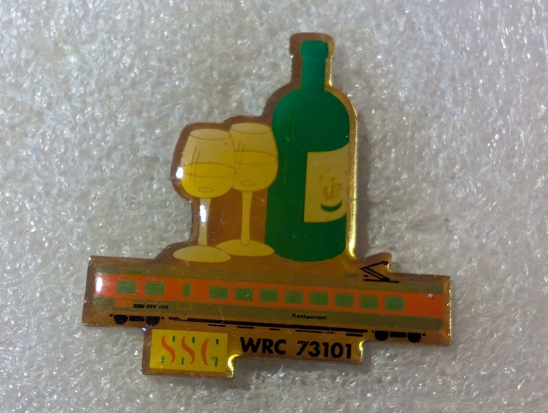 Plaketten & Abzeichen: Ansteckpin 18: Eisenbahn SSG – Gebraucht aus Oppligen von Pin-Fall-Shop