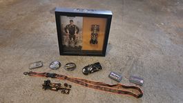 Diorama Kimi Räikkönen Lotus F1 mit Autogramm inkl. Zubehör