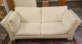 Sofa 2-Sitzer Creme