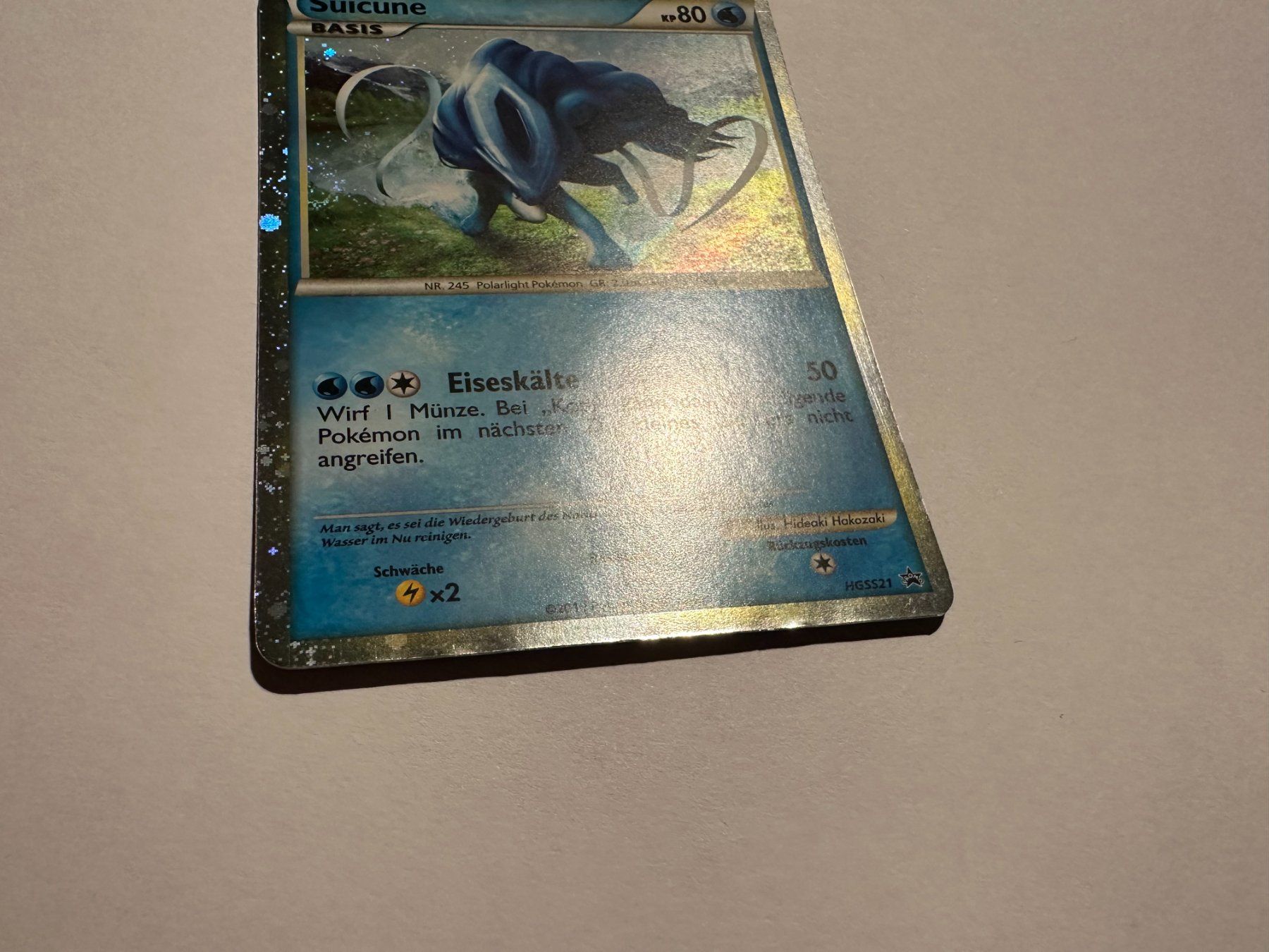 Pokémon Carte collezionabili: Suicune holo HGSS Promo DE – Usato da Hagendorn venduto da Pokecollectorch 5