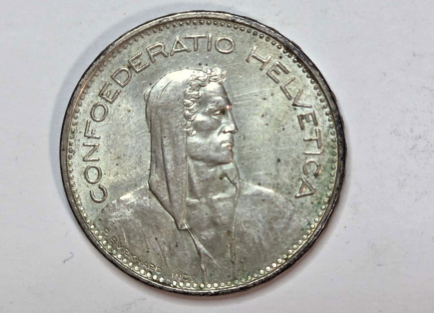Alle Münzen: 5 Franken 1965 Silber – Gebraucht aus Filzbach von Cschufi 1
