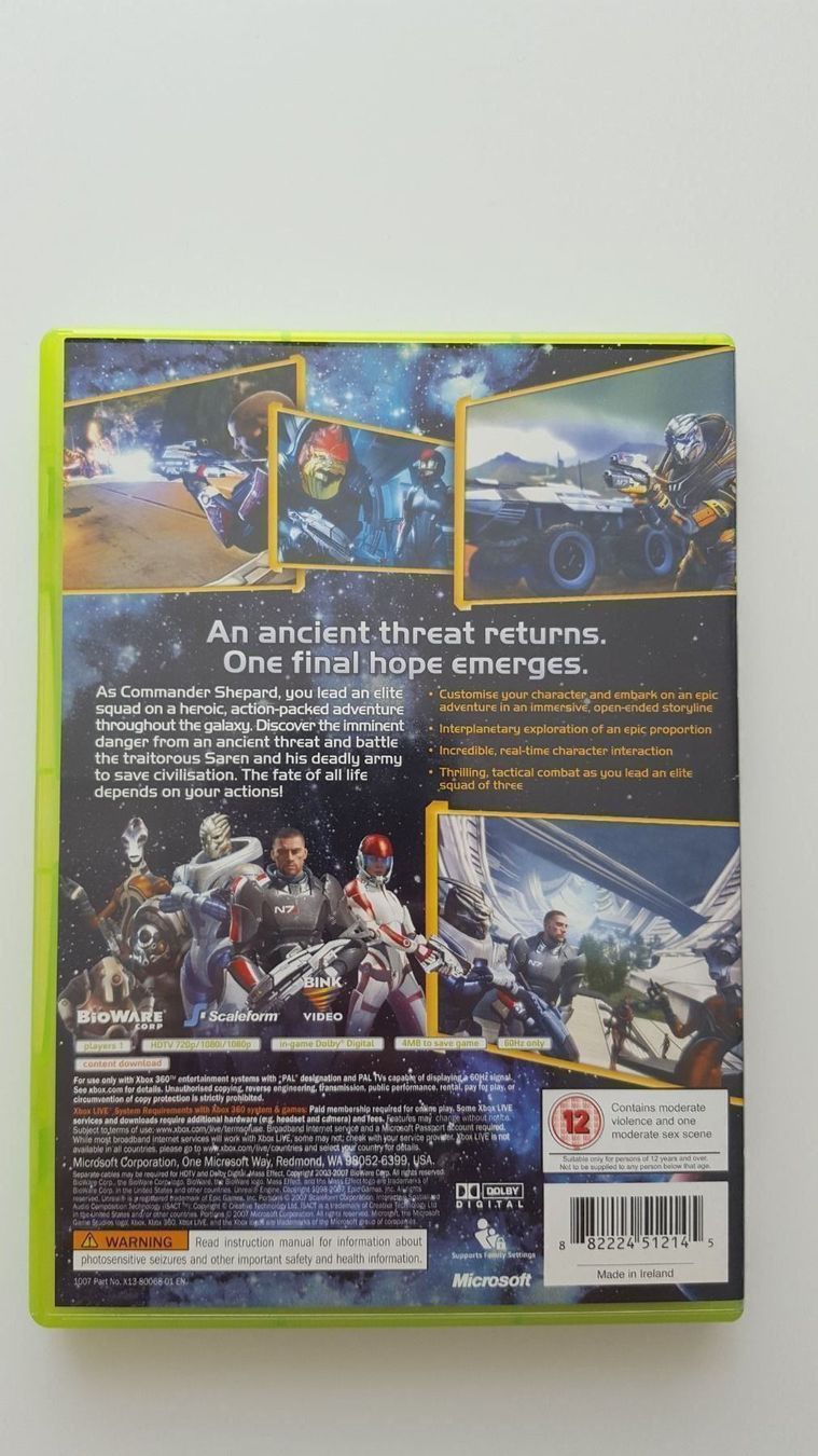 Microsoft Giochi: Mass Effect Xbox 360 UK-Version – Usato da Füllinsdorf venduto da master_mind 2