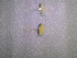 OHRRINGE MODESCHMUCK,,SILBER FARBE MIT GELB FARBE