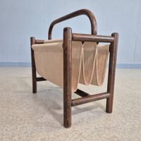1970 Magazin Rack Vintage Zeitungsständer Plattenlager