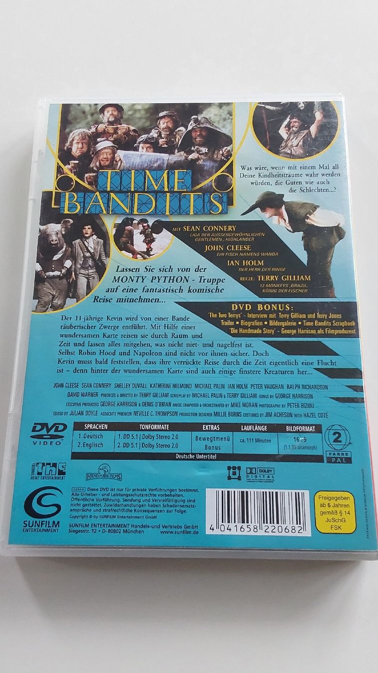 Tutti i DVDs: Time Bandits - DVD - Top Zustand - Von Monty Python Machern! – Usato da Worb venduto da niklas2001 1