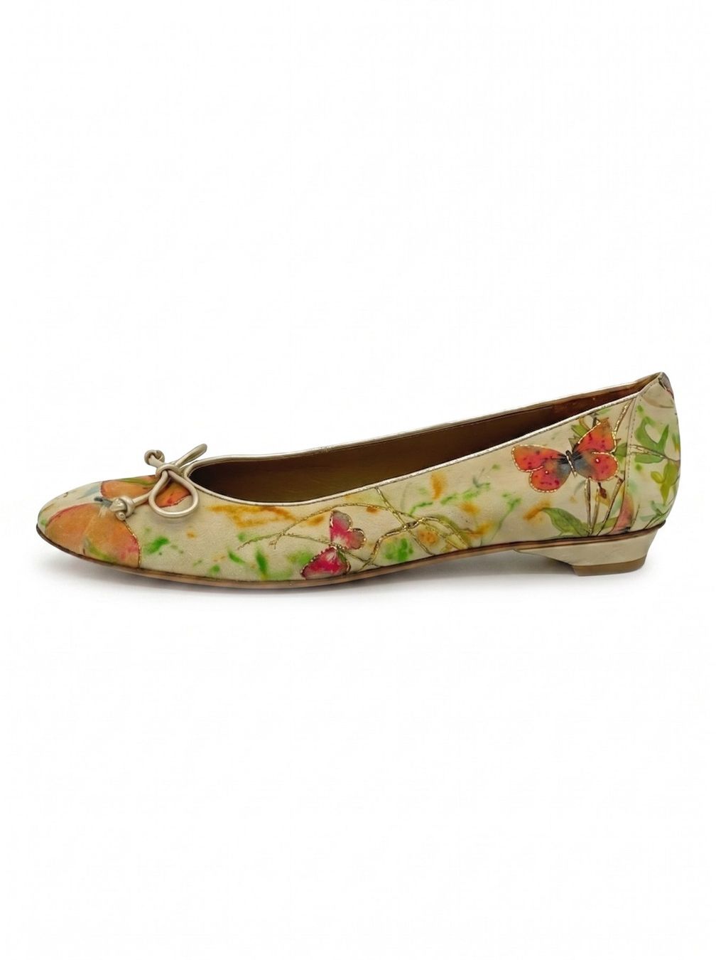 Stuart Weitzman Scarpe da donna: Stuart Weitzman Bria Ballerina EU 42 Metallic – Usato da Zürich venduto da shoe_shop